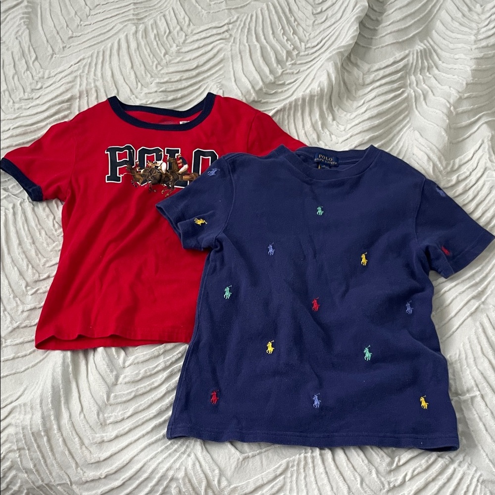 Polo by Ralph Lauren Kids Red and Navy Shirts
